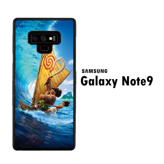 Moana Waves Surfing With Boat Samsung Galaxy Note 9 Case