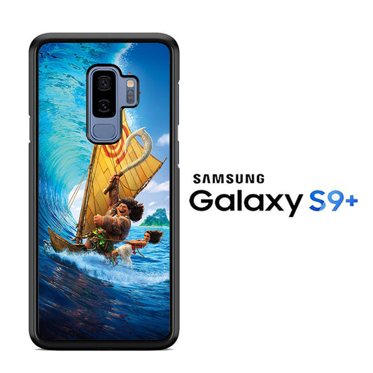 Moana Waves Surfing With Boat Samsung Galaxy S9 Plus Case