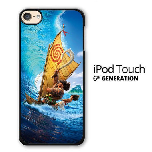 Moana Waves Surfing With Boat iPod Touch 6 Case - Ezzystore