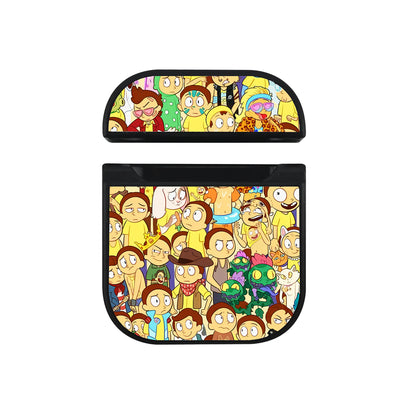 Morty Doodle Hard Plastic Case Cover For Apple Airpods