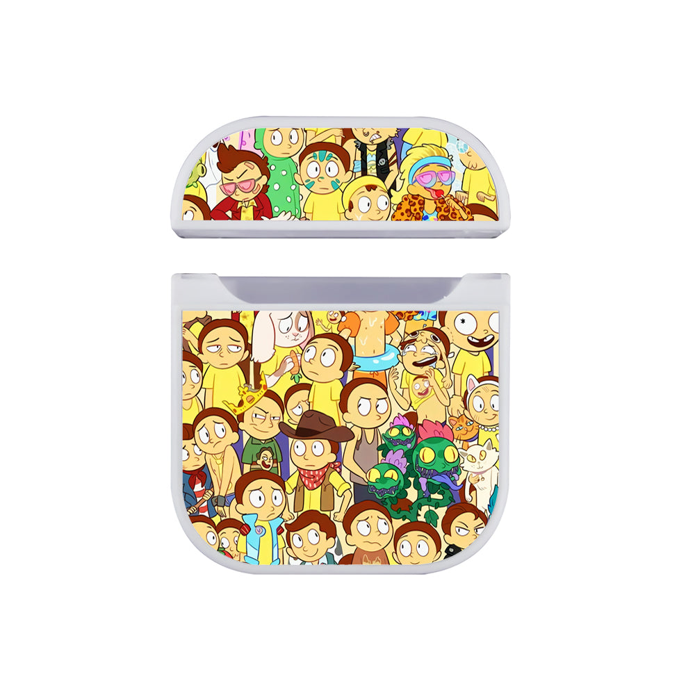 Morty Doodle Hard Plastic Case Cover For Apple Airpods