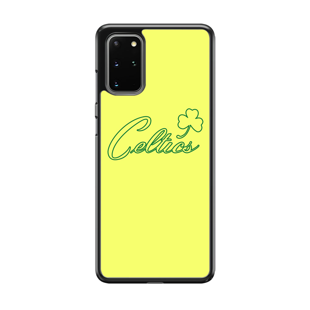 NBA Celtics Yellow Logo Samsung Galaxy S20 Plus Case