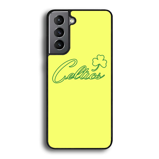NBA Celtics Yellow Logo Samsung Galaxy S21 Case