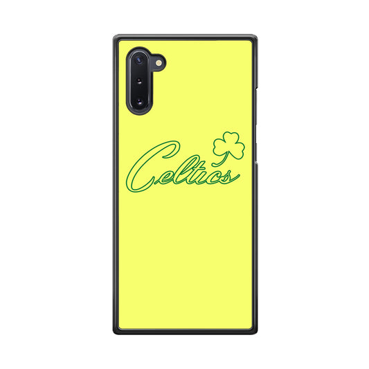 NBA Celtics Yellow Logo Samsung Galaxy Note 10 Case