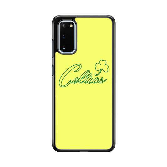NBA Celtics Yellow Logo Samsung Galaxy S20 Case