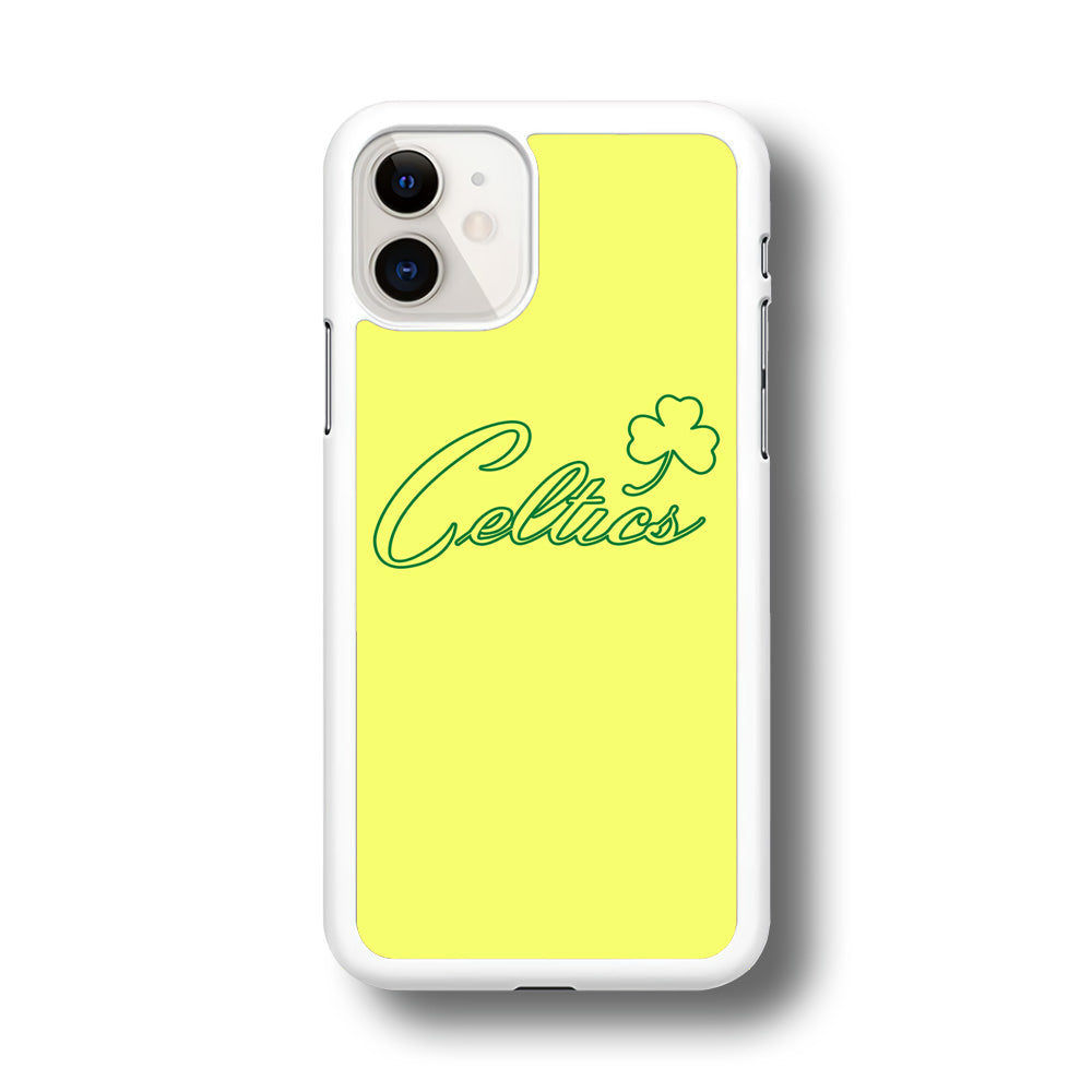 NBA Celtics Yellow Logo iPhone 11 Case