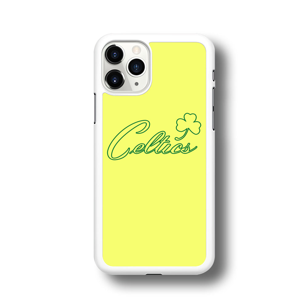 NBA Celtics Yellow Logo iPhone 11 Pro Max Case