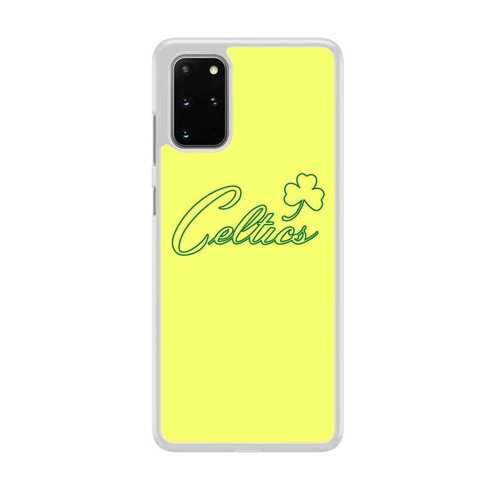 NBA Celtics Yellow Logo Samsung Galaxy S20 Plus Case
