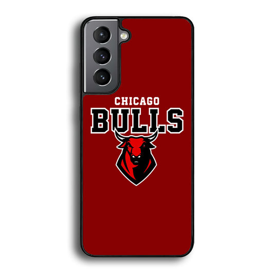 NBA Chicago Bulls Red Logo Samsung Galaxy S21 Case - Ezzystore