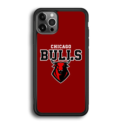 NBA Chicago Bulls Red Logo iPhone 12 Pro Case