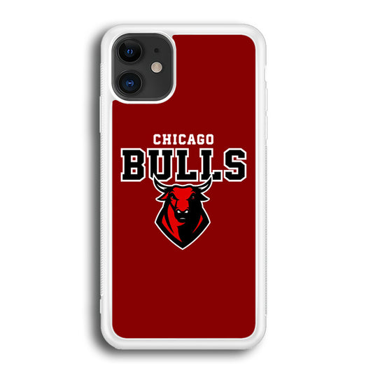 NBA Chicago Bulls Red Logo iPhone 12 Case