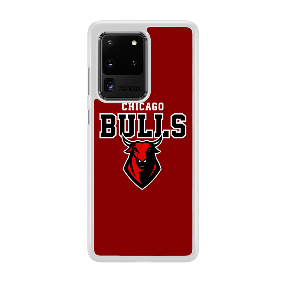 NBA Chicago Bulls Red Logo Samsung Galaxy S20 Ultra Case
