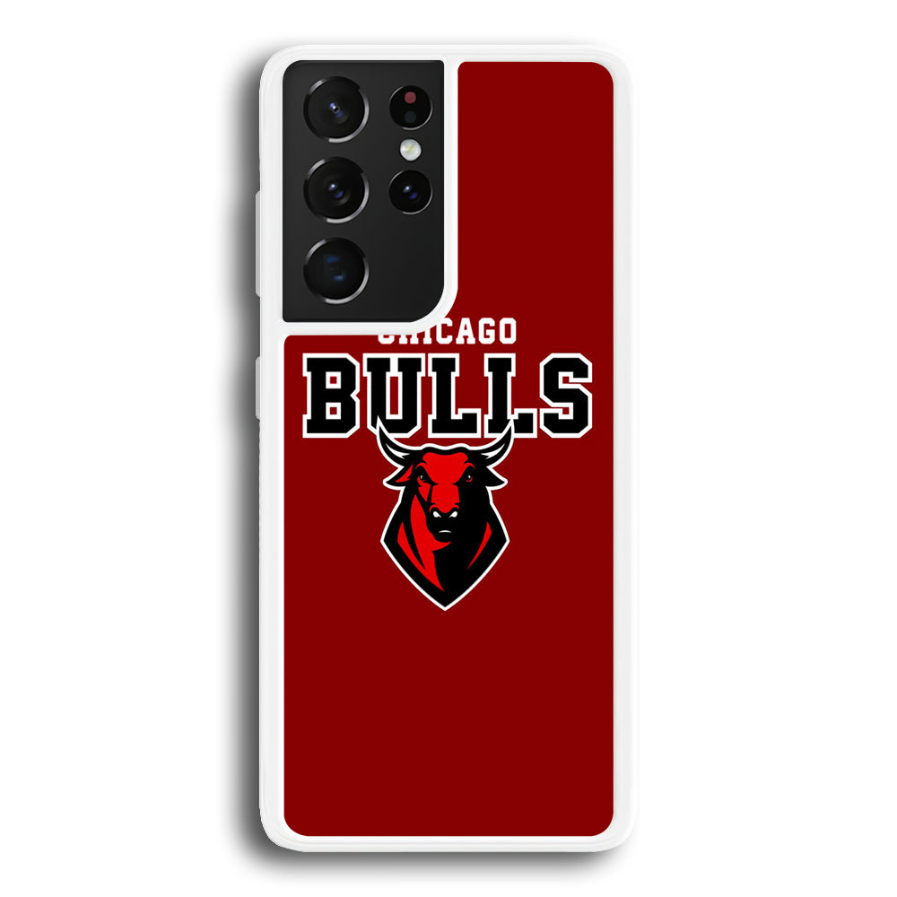 NBA Chicago Bulls Red Logo Samsung Galaxy S21 Ultra Case