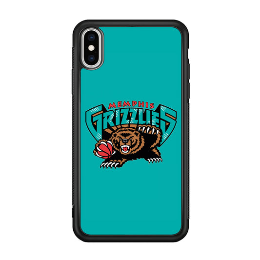 NBA Memphis Grizzlies Bear Logo iPhone XS Case
