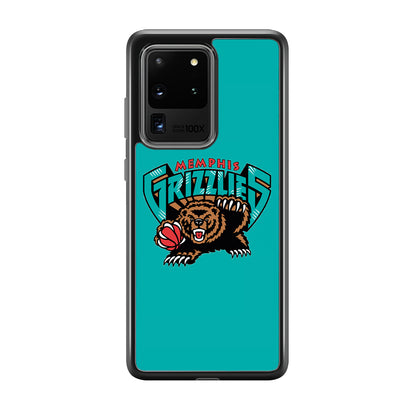 NBA Memphis Grizzlies Bear Logo Samsung Galaxy S20 Ultra Case