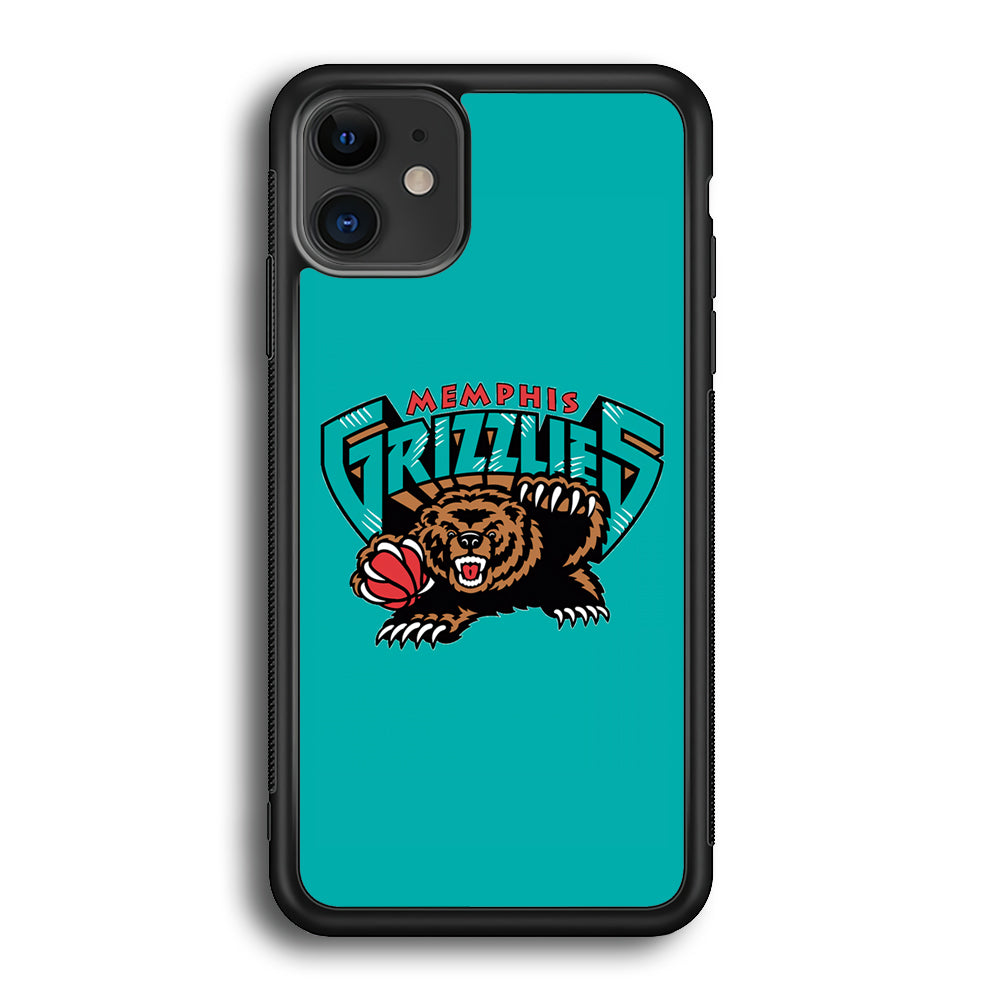 NBA Memphis Grizzlies Bear Logo iPhone 12 Case