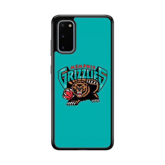 NBA Memphis Grizzlies Bear Logo Samsung Galaxy S20 Case
