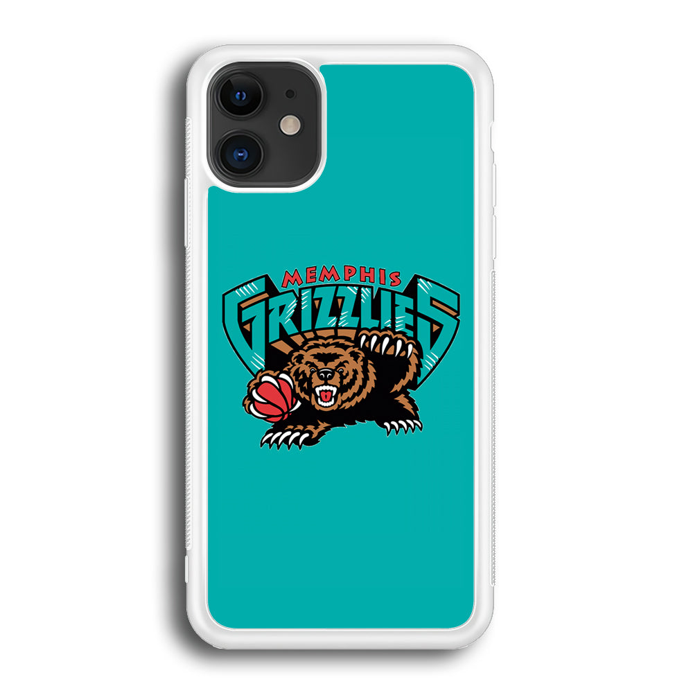 NBA Memphis Grizzlies Bear Logo iPhone 12 Case