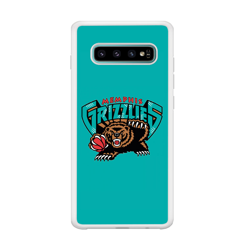 NBA Memphis Grizzlies Bear Logo Samsung Galaxy S10 Case