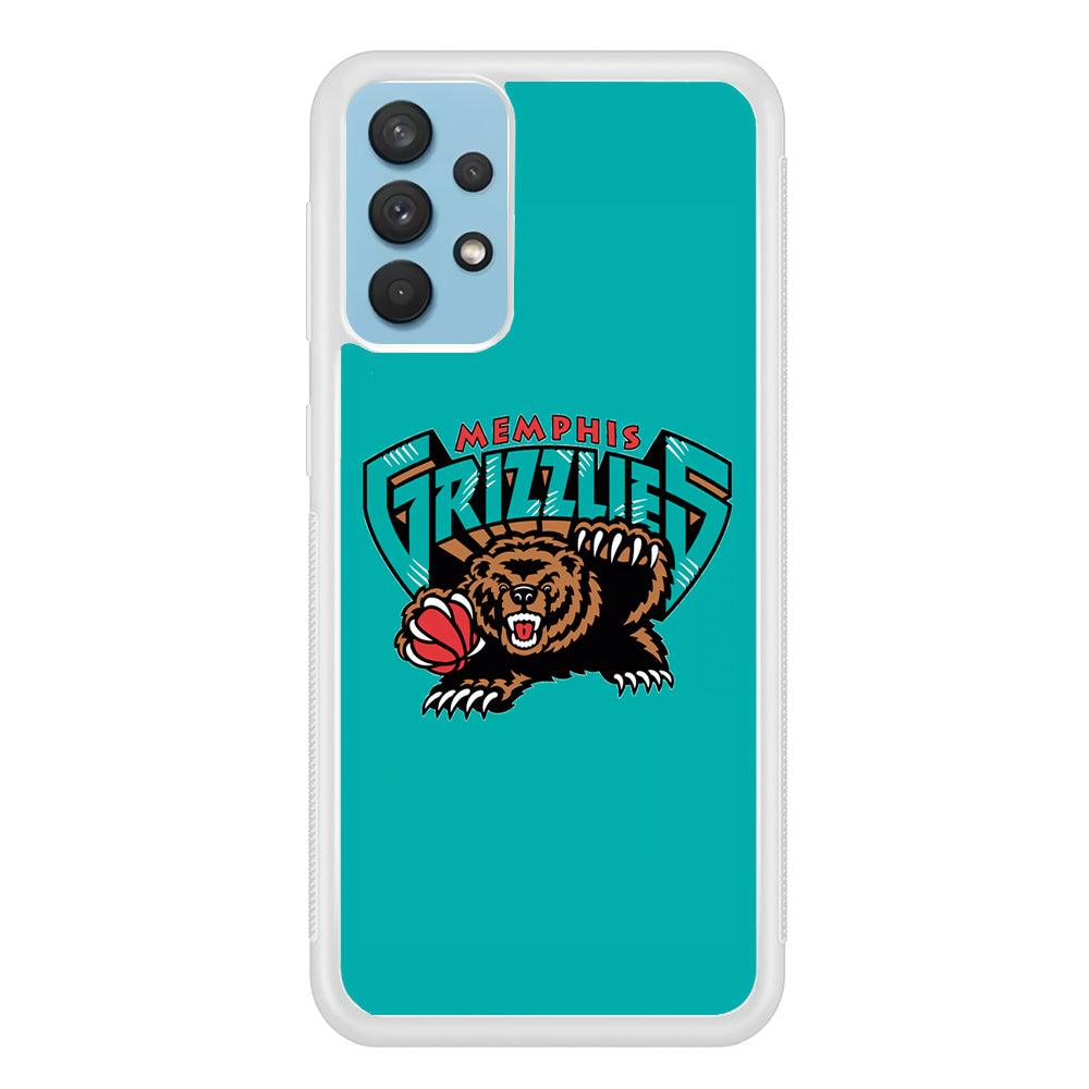 NBA Memphis Grizzlies Bear Logo Samsung Galaxy A32 Case