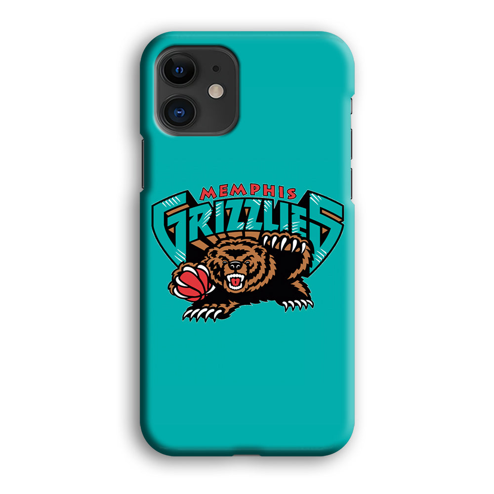 NBA Memphis Grizzlies Bear Logo iPhone 12 Case