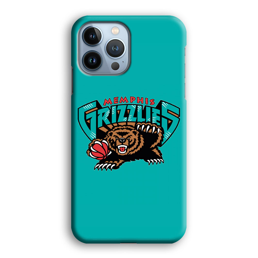 NBA Memphis Grizzlies Bear Logo iPhone 13 Pro Case