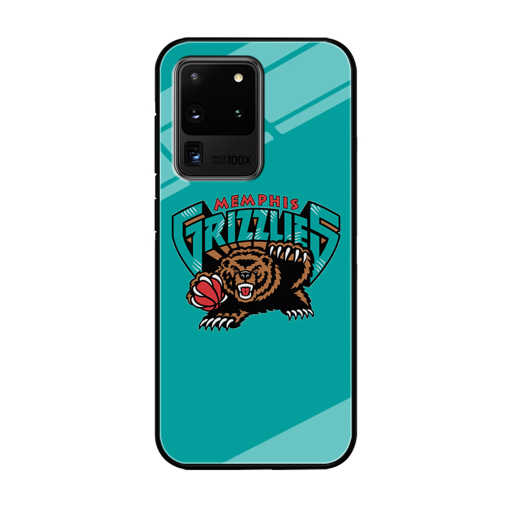 NBA Memphis Grizzlies Bear Logo Samsung Galaxy S20 Ultra Case