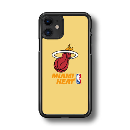 NBA Miami Heat Latte Colour Logo iPhone 11 Case