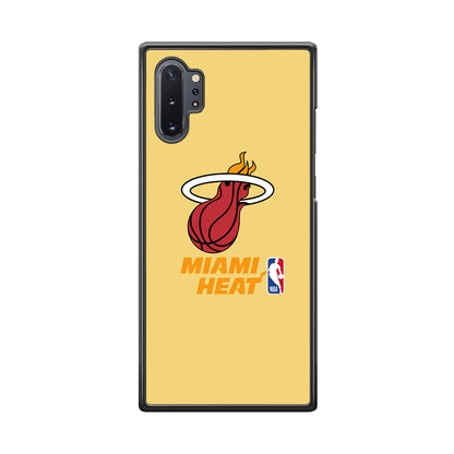 NBA Miami Heat Latte Colour Logo Samsung Galaxy Note 10 Plus Case