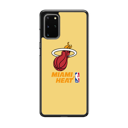 NBA Miami Heat Latte Colour Logo Samsung Galaxy S20 Plus Case