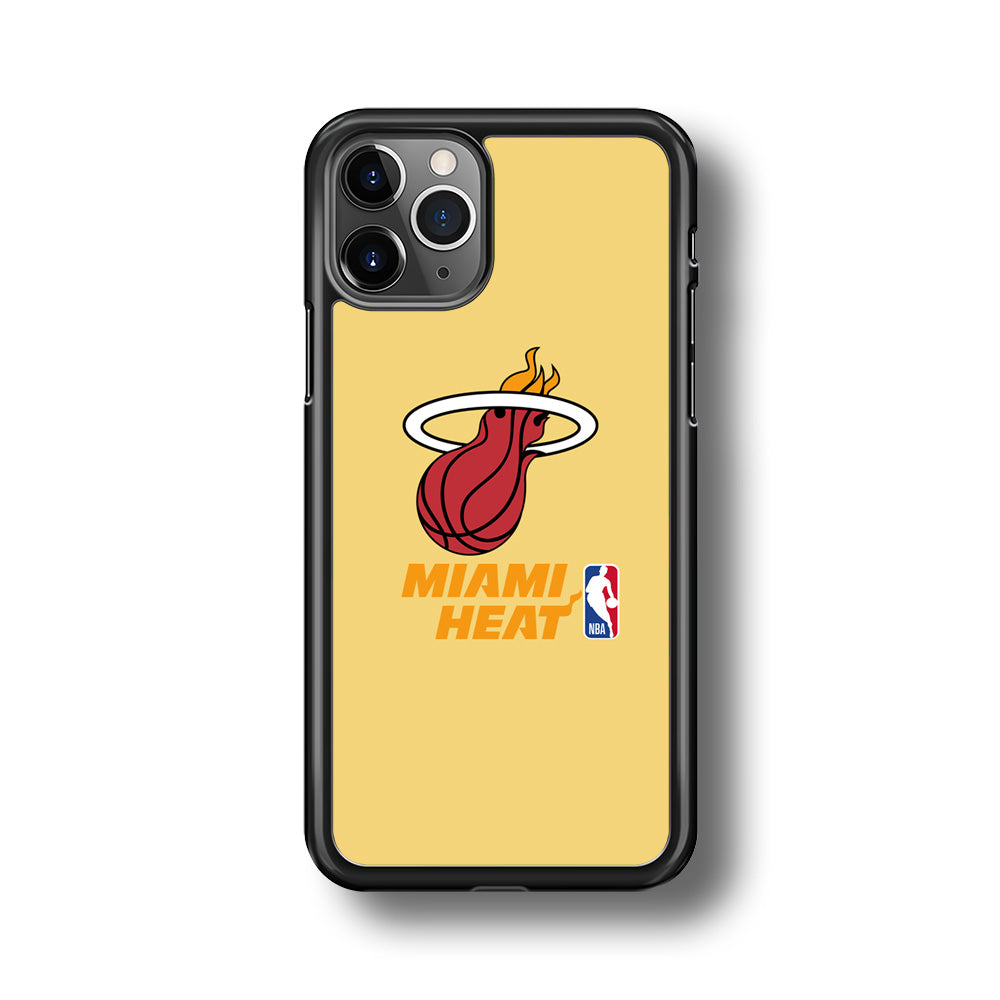 NBA Miami Heat Latte Colour Logo iPhone 11 Pro Max Case