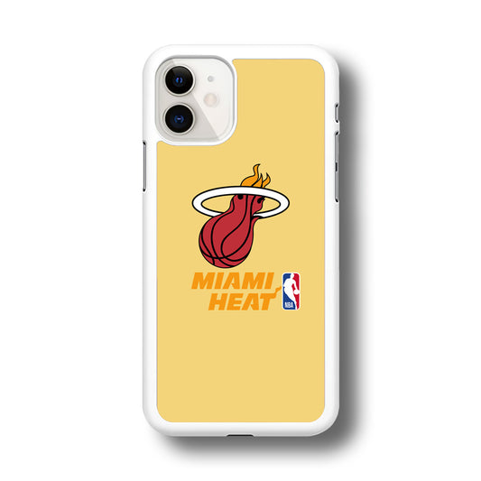 NBA Miami Heat Latte Colour Logo iPhone 11 Case