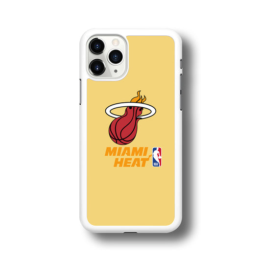 NBA Miami Heat Latte Colour Logo iPhone 11 Pro Max Case