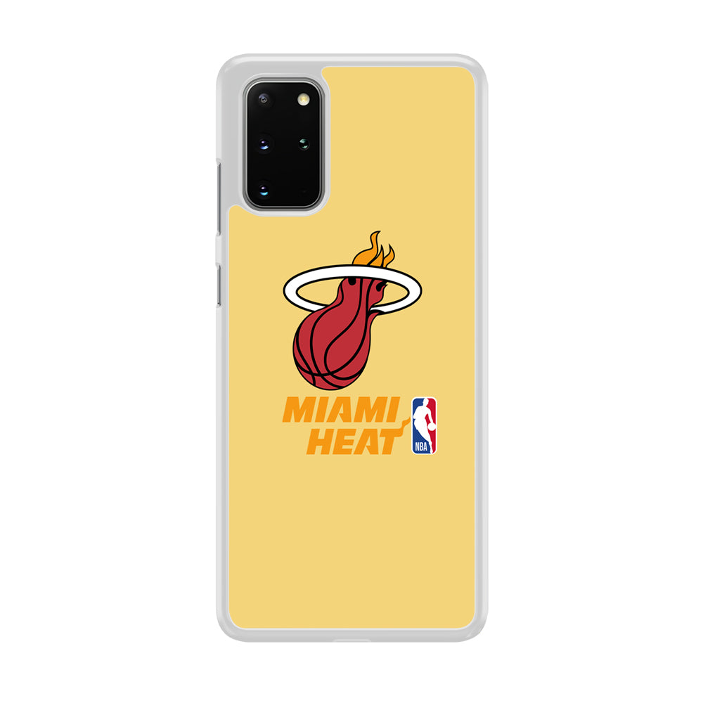 NBA Miami Heat Latte Colour Logo Samsung Galaxy S20 Plus Case