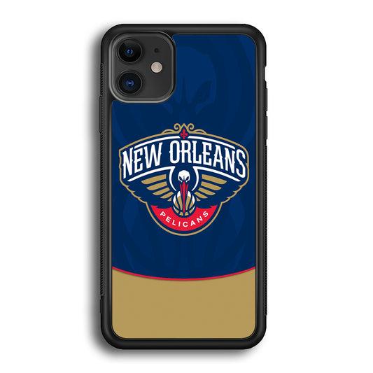 NBA Orleans Pelicans Blue iPhone 12 Case