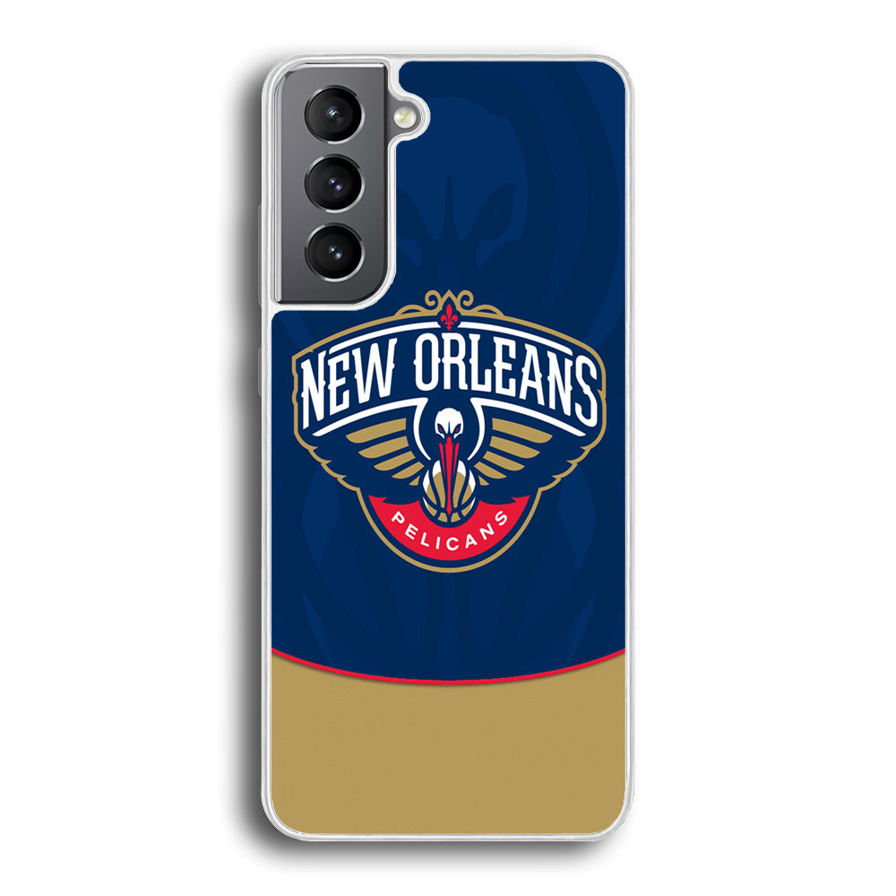 NBA Orleans Pelicans Blue Samsung Galaxy S21 Plus Case