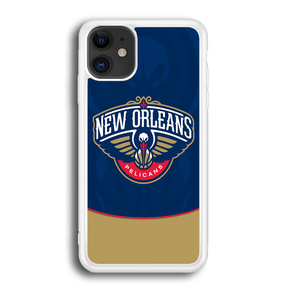 NBA Orleans Pelicans Blue iPhone 12 Case