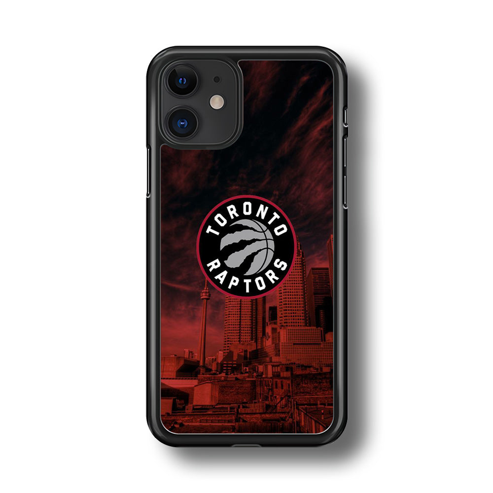 NBA Toronto Raptors Logo Sunset In The City iPhone 11 Case