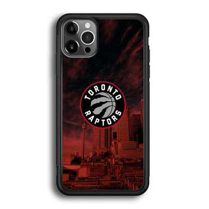 NBA Toronto Raptors Logo Sunset In The City iPhone 12 Pro Case