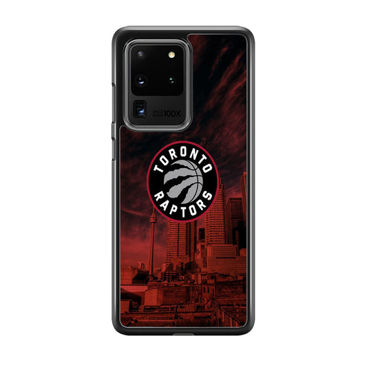NBA Toronto Raptors Logo Sunset In The City  Samsung Galaxy S20 Ultra Case