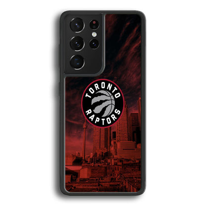 NBA Toronto Raptors Logo Sunset In The City  Samsung Galaxy S21 Ultra Case