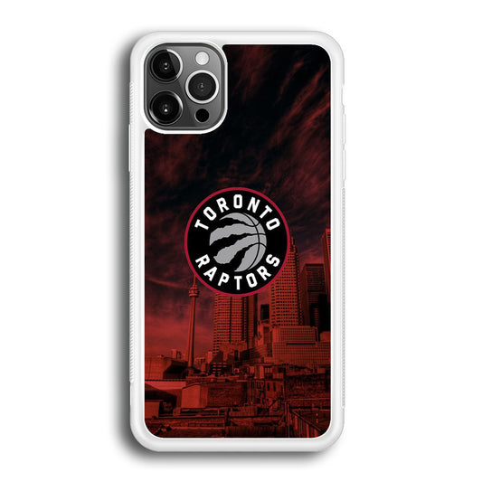 NBA Toronto Raptors Logo Sunset In The City iPhone 12 Pro Case