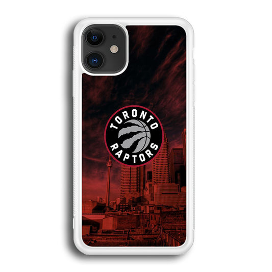 NBA Toronto Raptors Logo Sunset In The City iPhone 12 Case