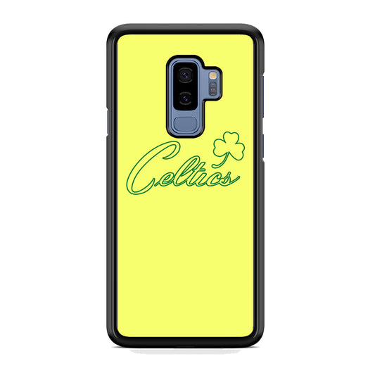 NBA Celtics Yellow Logo Samsung Galaxy S9 Plus Case