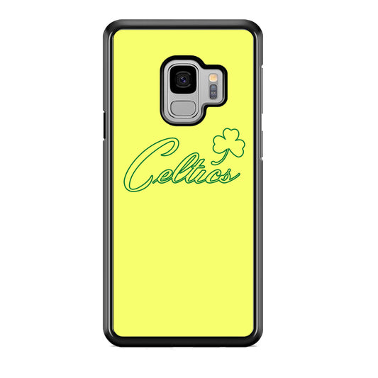 NBA Celtics Yellow Logo Samsung Galaxy S9 Case
