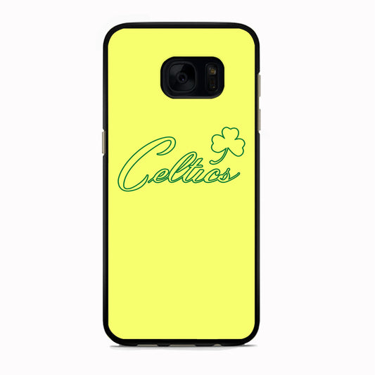 NBA Celtics Yellow Logo Samsung Galaxy S7 Edge Case