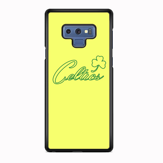 NBA Celtics Yellow Logo Samsung Galaxy Note 9 Case