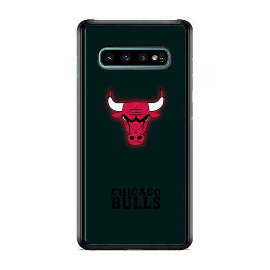 NBA Chicago Bulls Midnight Blue Logo Samsung Galaxy S10 Plus Case