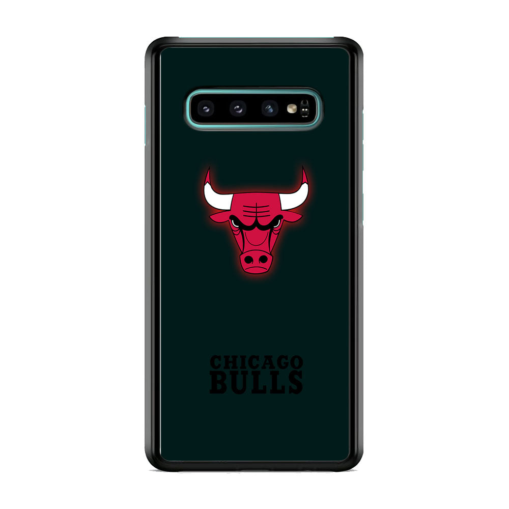 NBA Chicago Bulls Midnight Blue Logo Samsung Galaxy S10 Plus Case