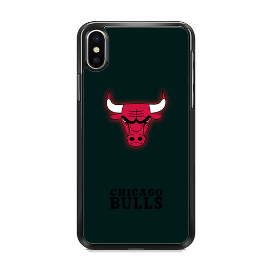 NBA Chicago Bulls Midnight Blue Logo iPhone Xs Case